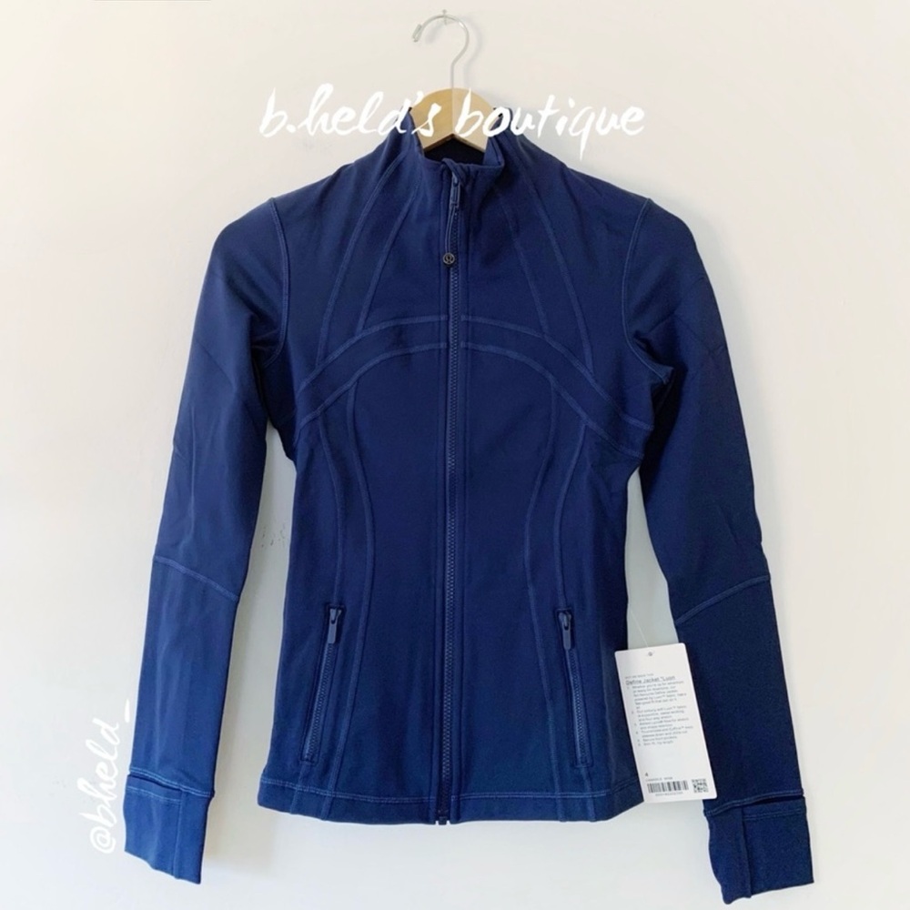 lululemon Define Jacket *Luon in Mineral Blue Size 4 Brand New NWT